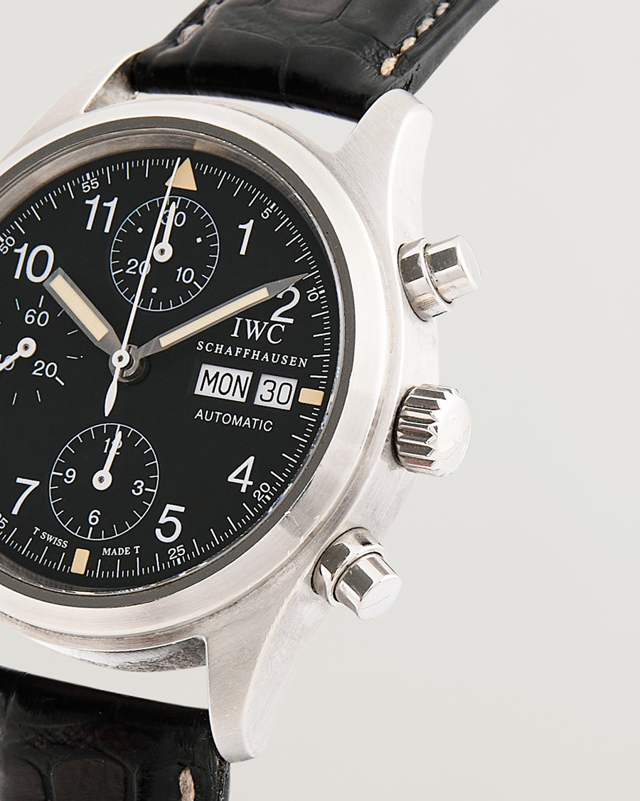 Heren | IWC Pre-Owned Pilot Chronograph IW3706 Silver | IWC Pre-Owned | Pilot Chronograph IW3706 Silver