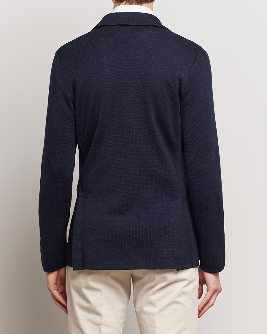 Heren | Blazers | Lardini | Knitted Wool Blazer Navy