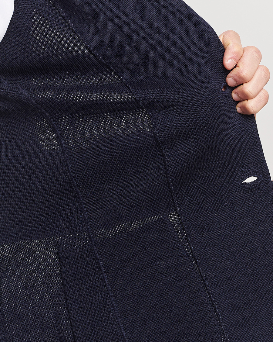 Heren | Blazers | Lardini | Knitted Wool Blazer Navy