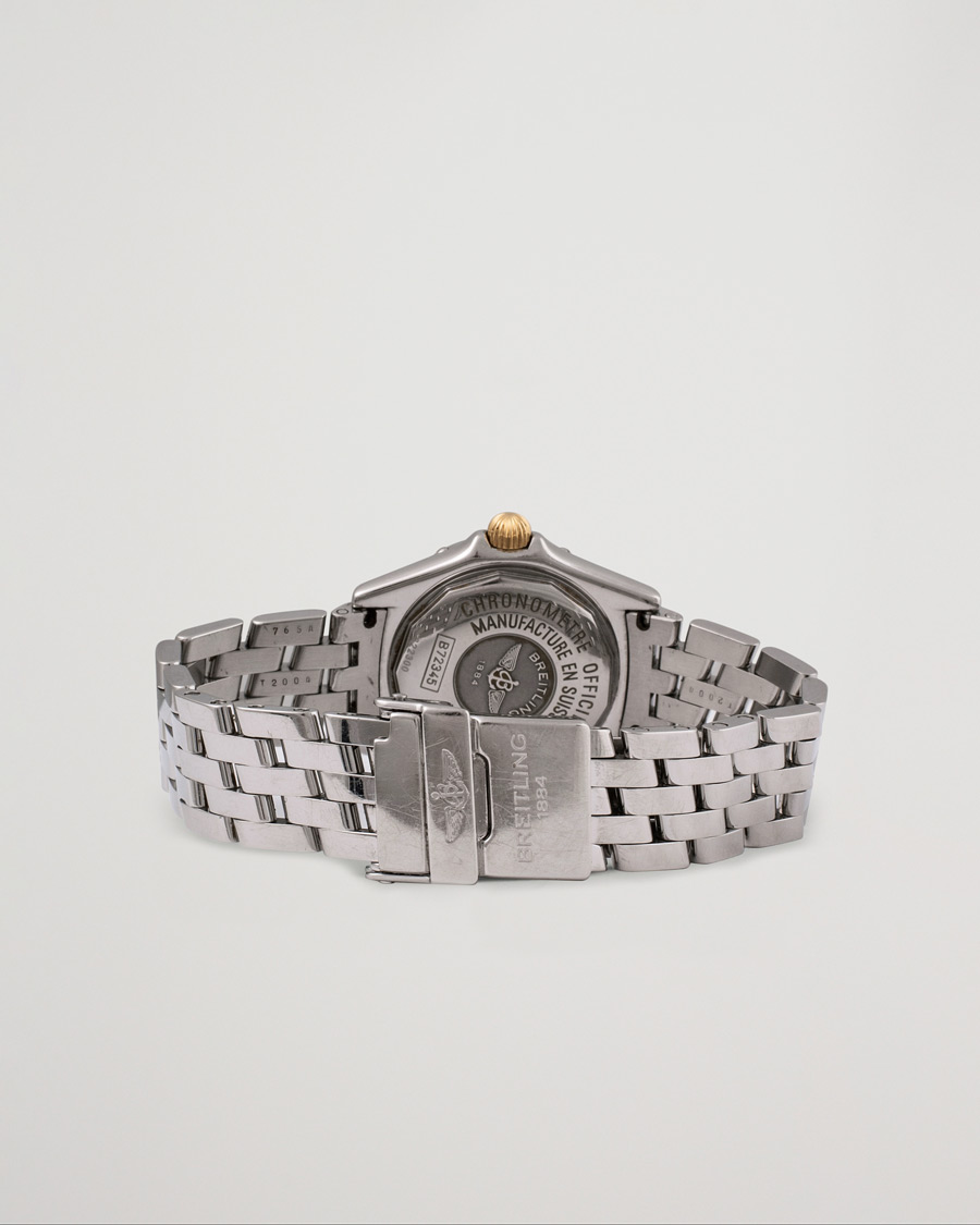 Heren | Breitling Pre-Owned Callistino B72345 Mother of Pearl Silver | Breitling Pre-Owned | Callistino B72345 Mother of Pearl Silver