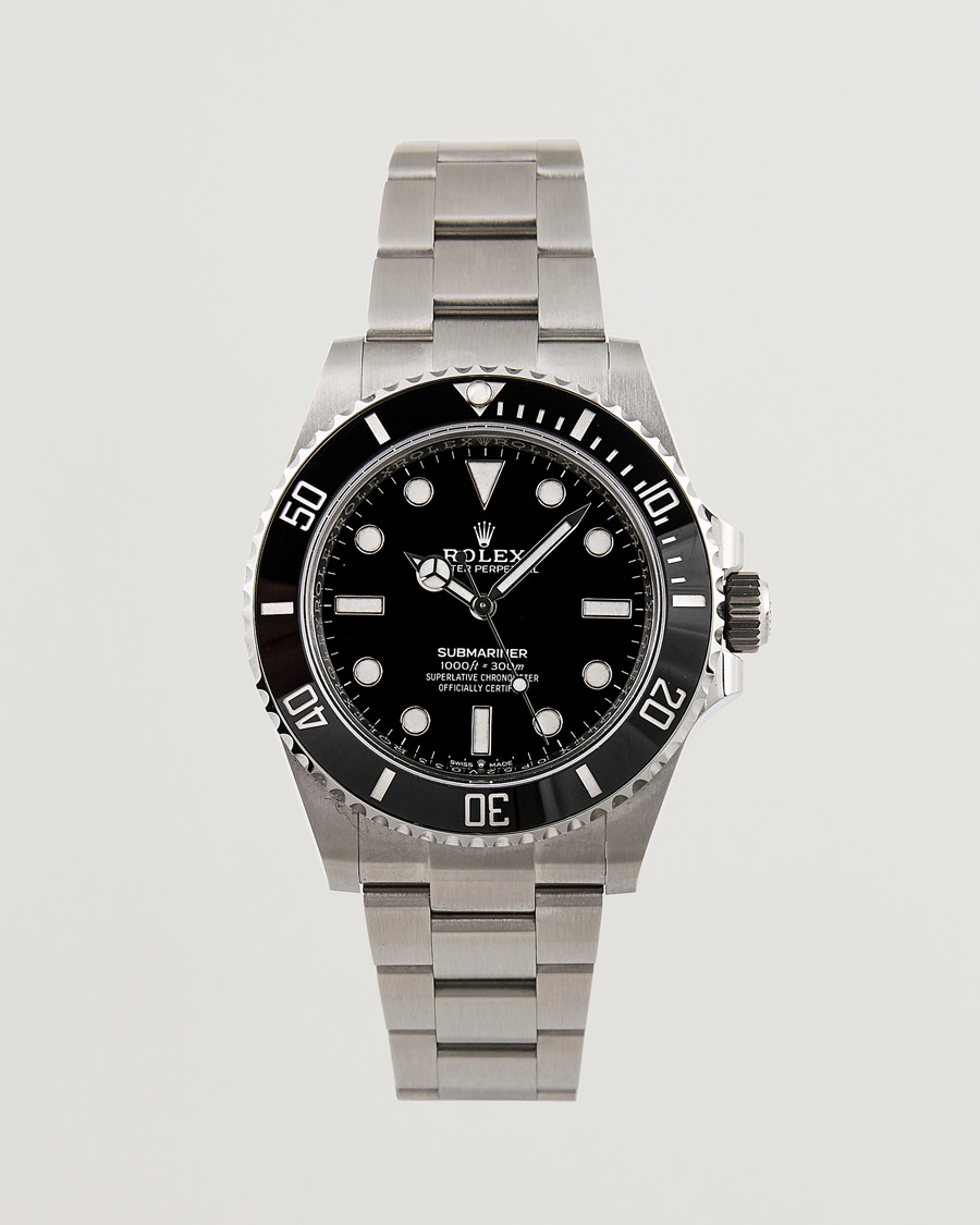  | Roestvrijstalen band | Rolex Pre-Owned | Submariner 124060 Oyster Perpetual Steel Black Silver