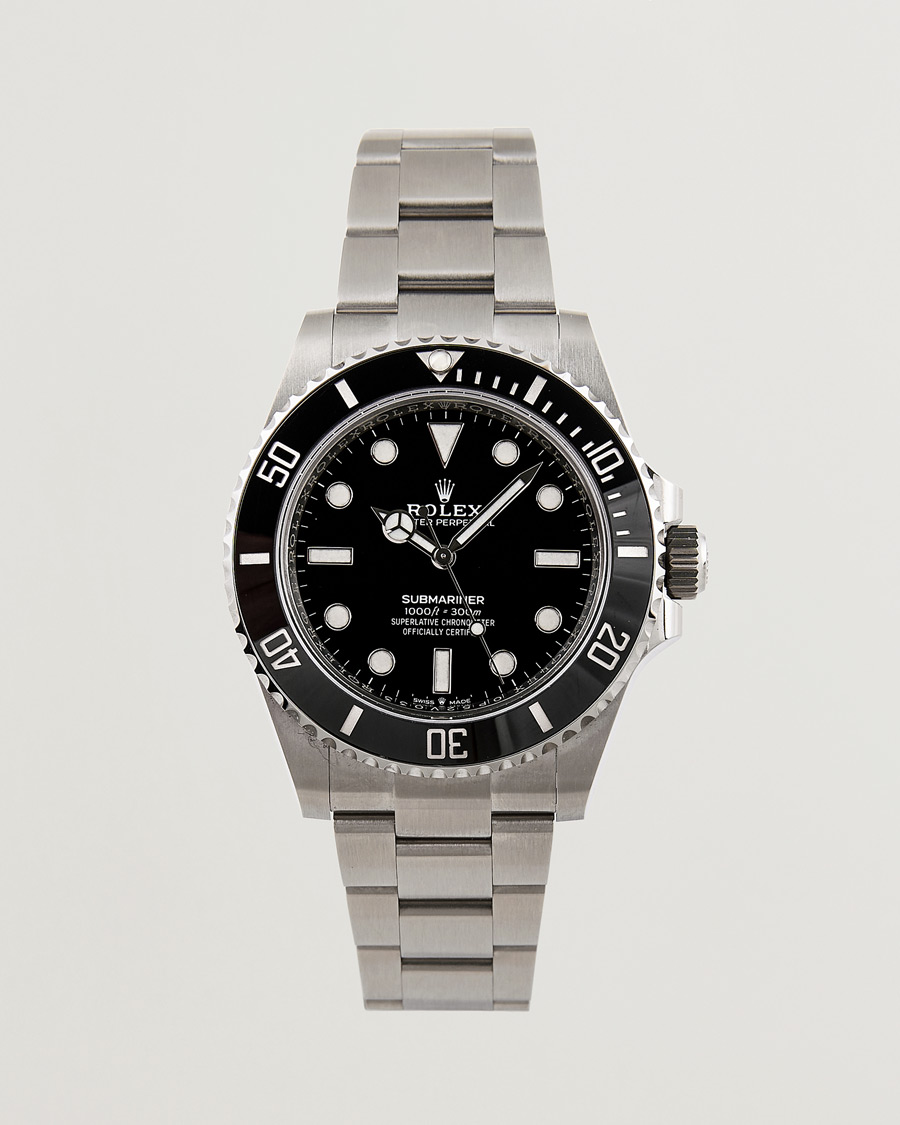 Heren | Rolex Pre-Owned Submariner 124060 Oyster Perpetual Steel Black Silver | Rolex Pre-Owned | Submariner 124060 Oyster Perpetual Steel Black Silver