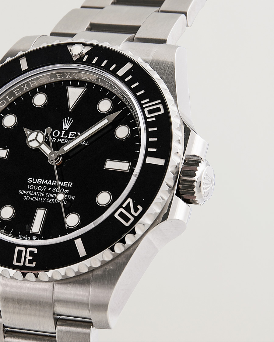 Heren | Rolex Pre-Owned Submariner 124060 Oyster Perpetual Steel Black Silver | Rolex Pre-Owned | Submariner 124060 Oyster Perpetual Steel Black Silver