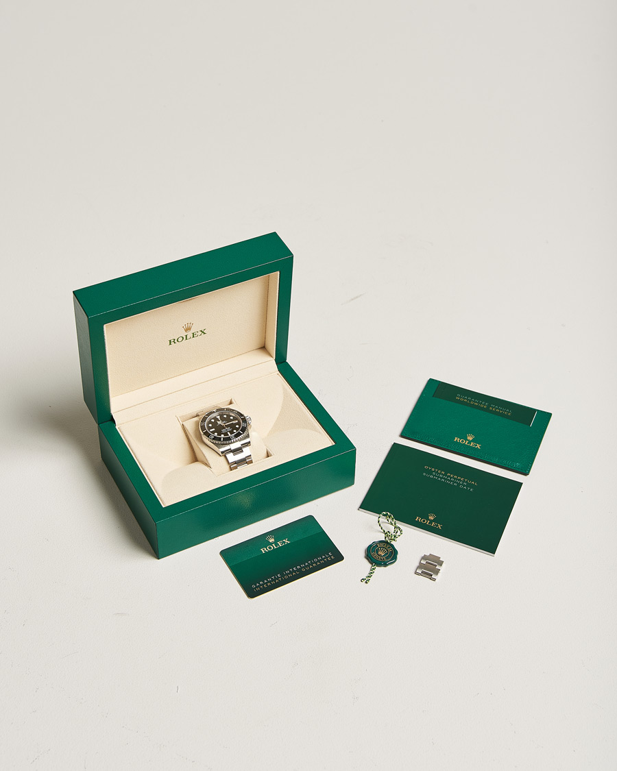 Heren | Rolex Pre-Owned Submariner 124060 Oyster Perpetual Steel Black Silver | Rolex Pre-Owned | Submariner 124060 Oyster Perpetual Steel Black Silver