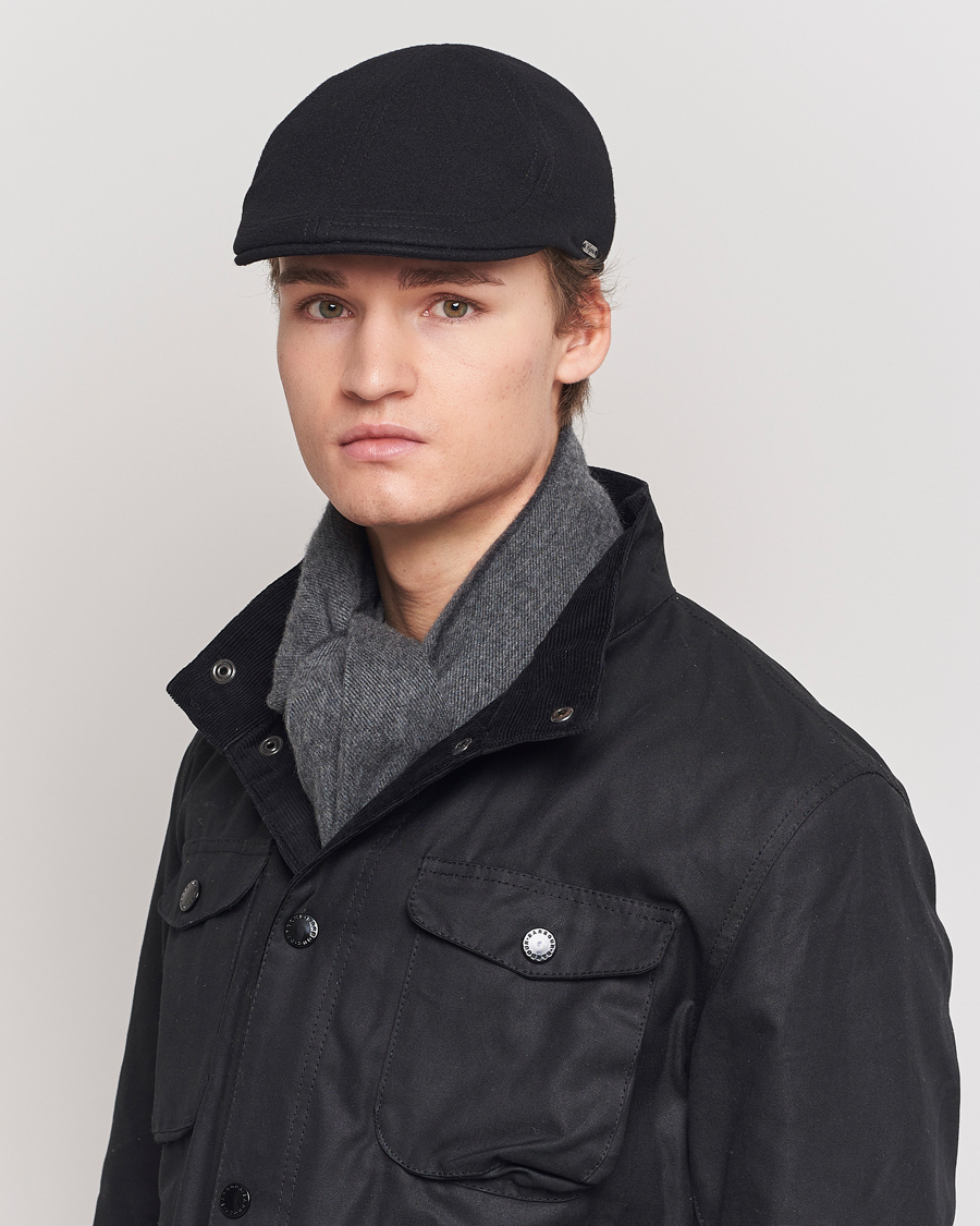 Heren | Wigéns | Wigéns | Pub Cap Melton Wool Black