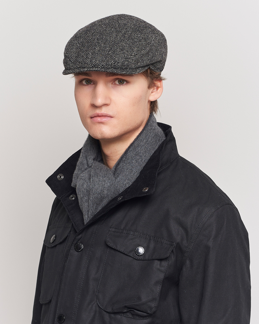 Heren | Platte petten | Wigéns | Ivy Slim Donegal Wool Dark Grey