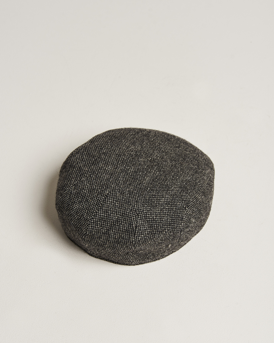 Heren | Hoeden en petten | Wigéns | Ivy Slim Donegal Wool Dark Grey