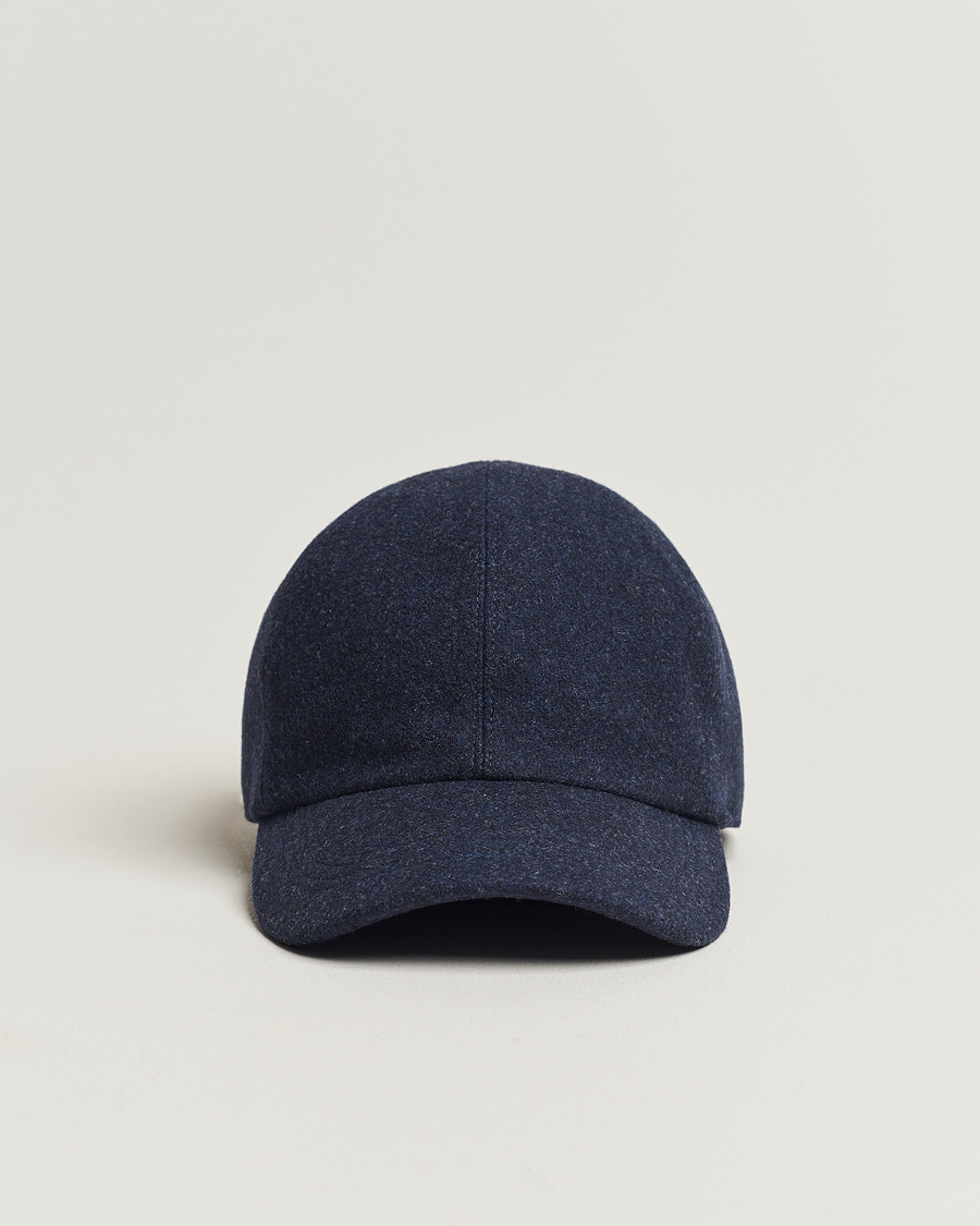 Heren | Wigéns Baseball Classic Melton Wool Blue Melange | Wigéns | Baseball Classic Melton Wool Blue Melange