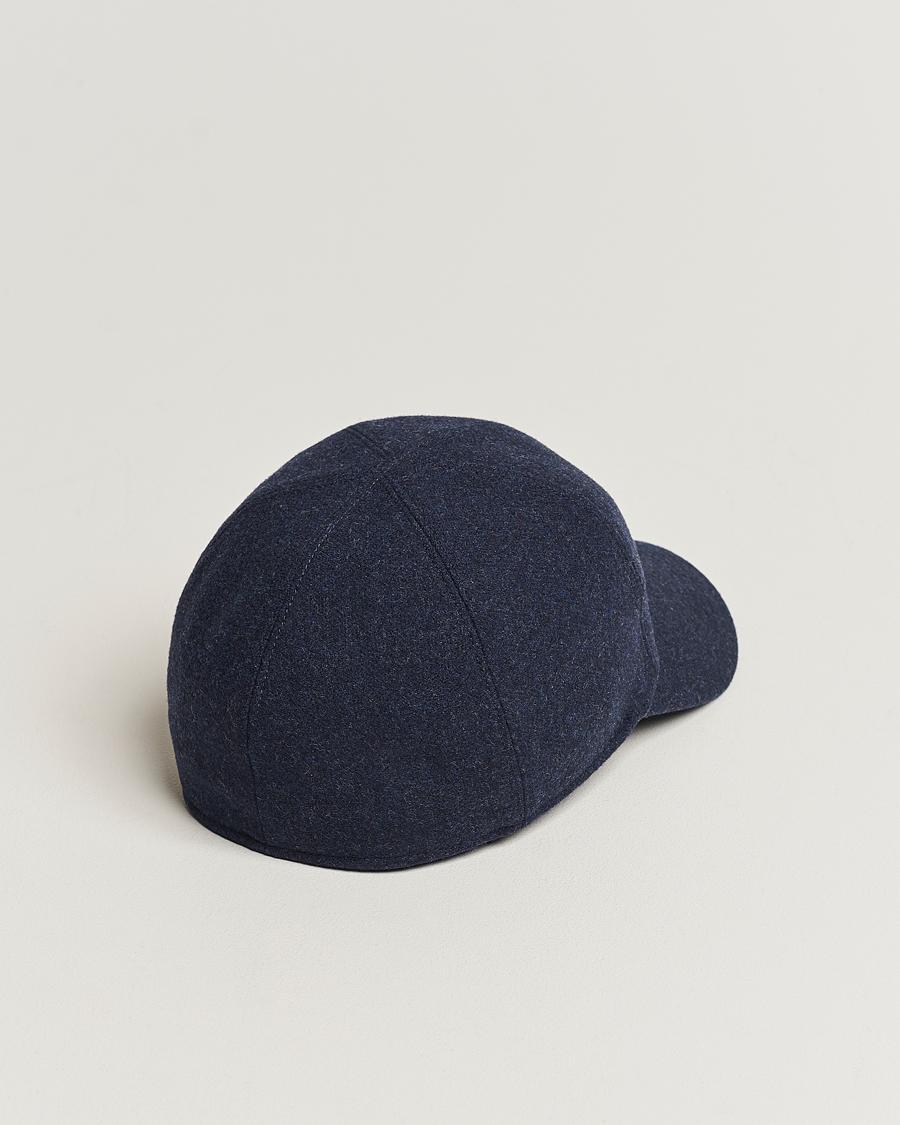 Heren | Wigéns Baseball Classic Melton Wool Blue Melange | Wigéns | Baseball Classic Melton Wool Blue Melange