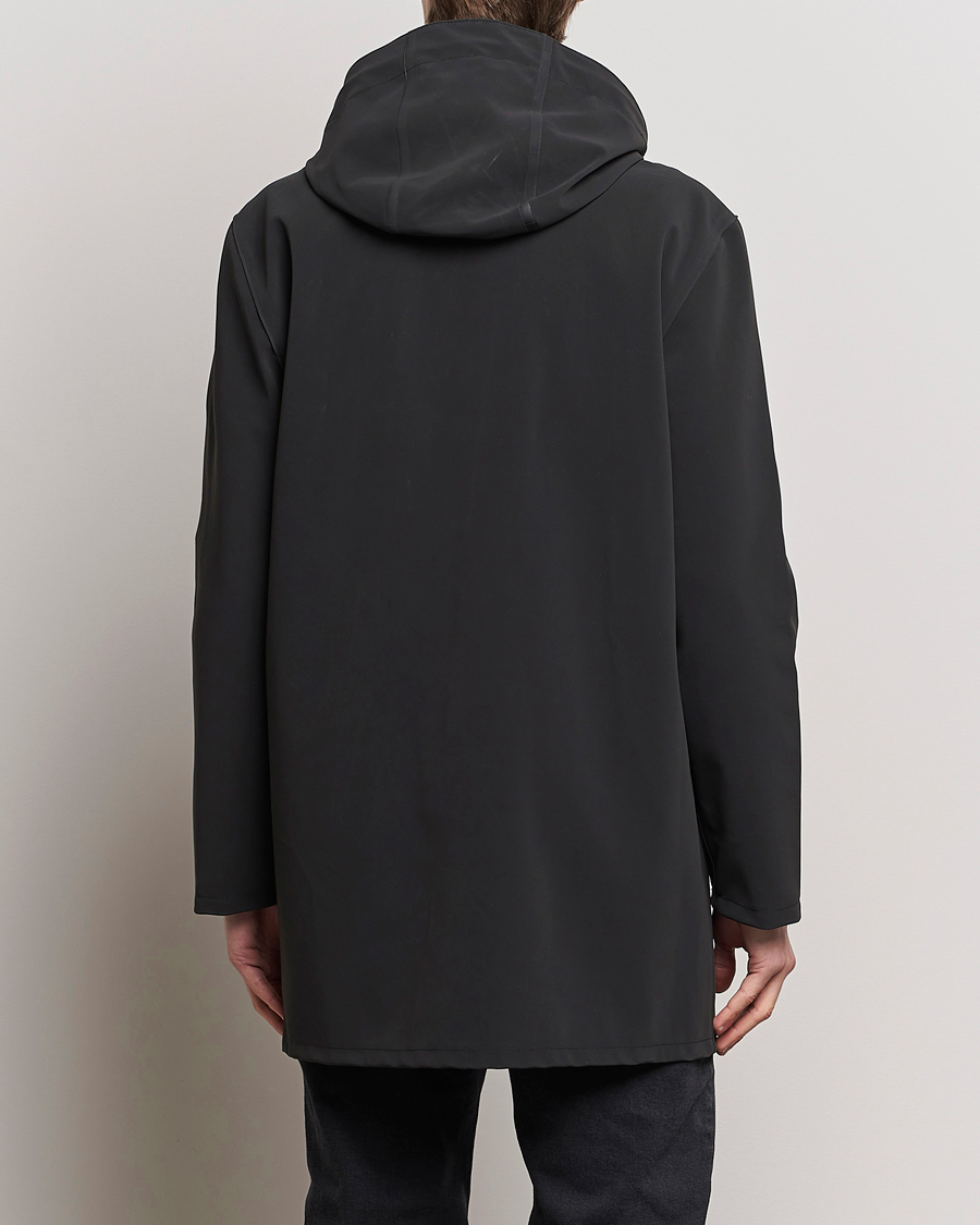 Heren | Jassen | Stutterheim | Stockholm Raincoat Suede Black