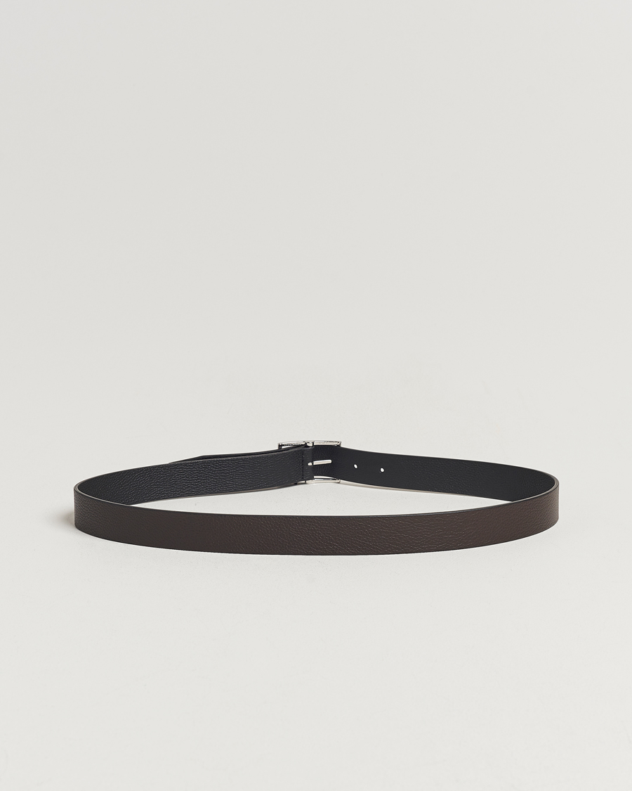 Heren | Anderson's Reversible Grained Leather Belt 3 cm Black/Brown | Anderson's | Reversible Grained Leather Belt 3 cm Black/Brown