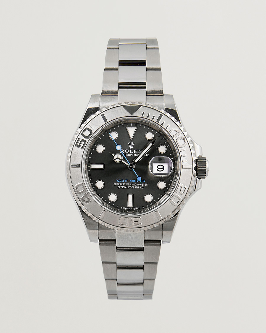 Heren | Rolex Pre-Owned Yacht Master 116622 Oyster Perpetual Silver | Rolex Pre-Owned | Yacht Master 116622 Oyster Perpetual Silver
