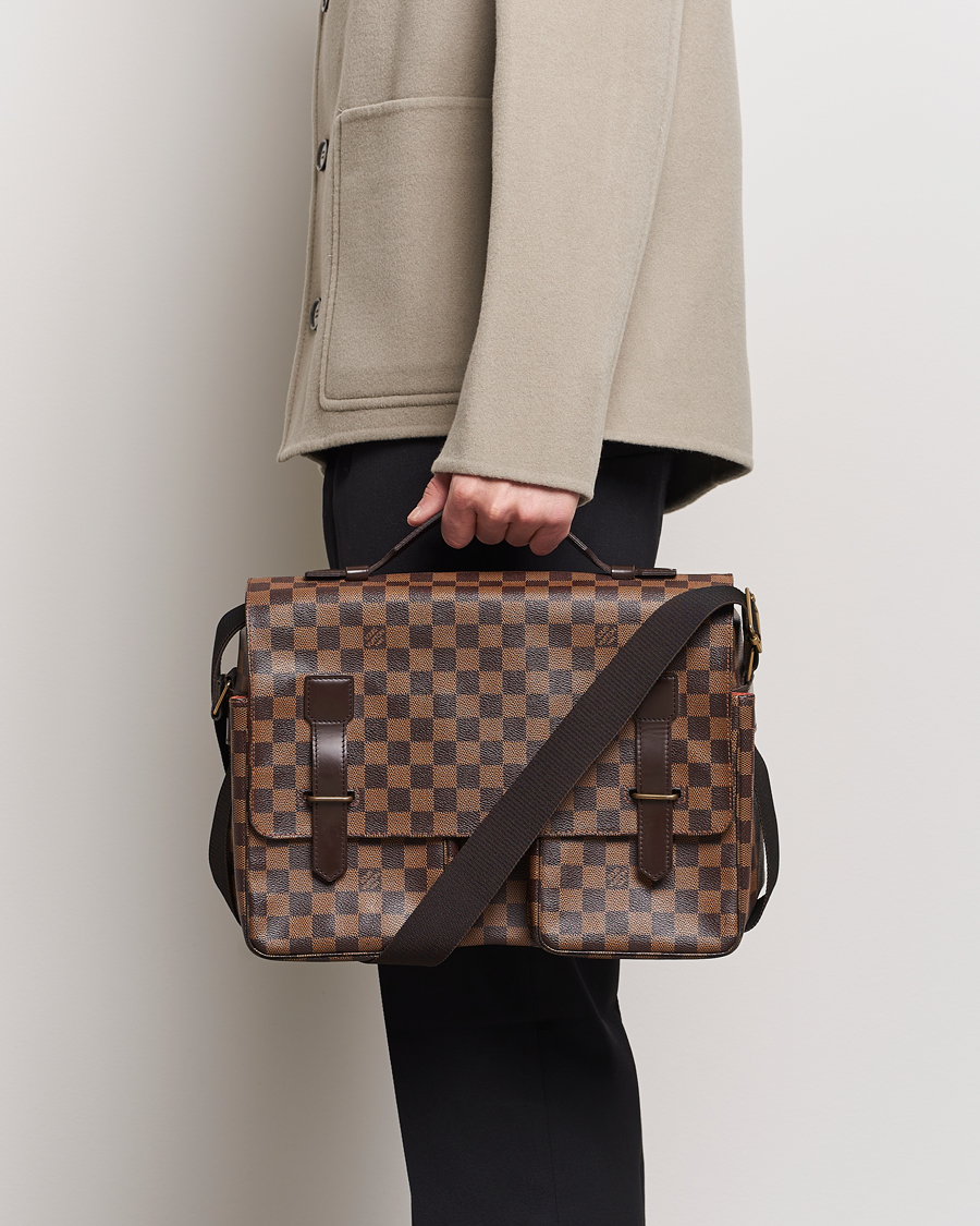Heren | Louis Vuitton Pre-Owned Broadway Messenger Bag Damier Ebene  | Louis Vuitton Pre-Owned | Broadway Messenger Bag Damier Ebene 