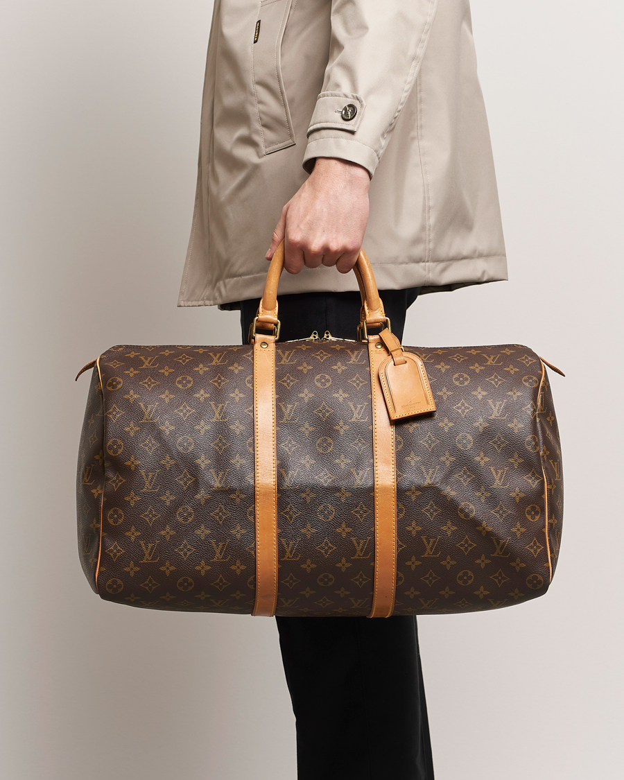 Heren | Pre-owned Accessoires | Louis Vuitton Pre-Owned | Keepall 50 Bag Monogram 