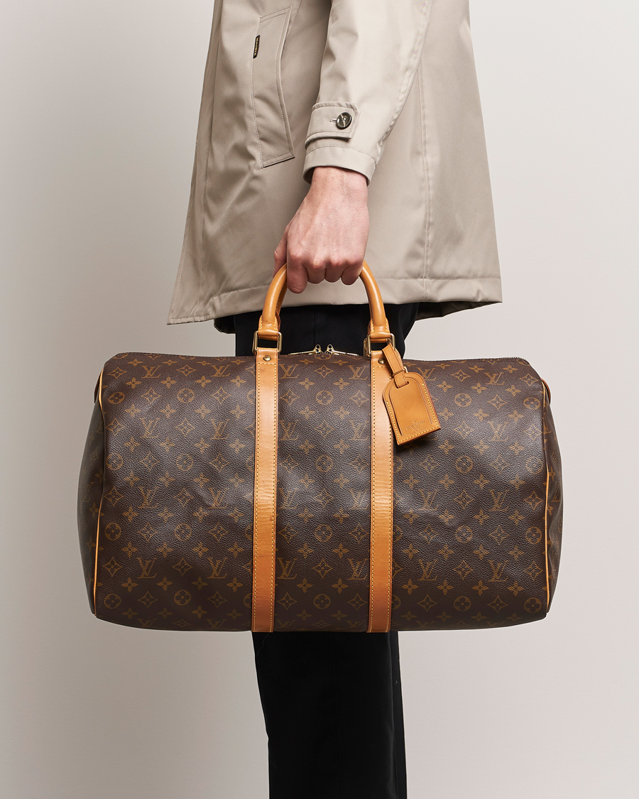 Heren | Pre-Owned & Vintage Bags | Louis Vuitton Pre-Owned | Keepall 50 Bag Monogram 