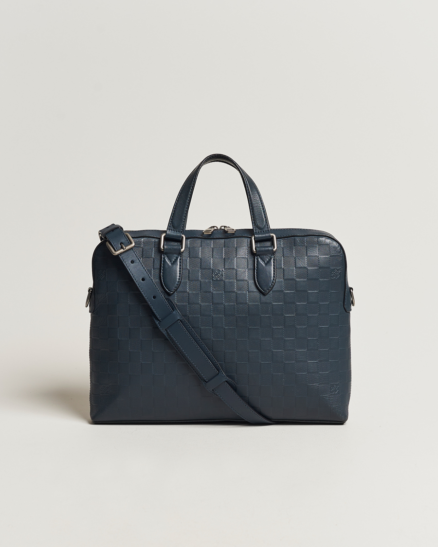 Heren | Pre-Owned & Vintage Bags | Louis Vuitton Pre-Owned | Porte-Documents Studio Cosmos Damier Infini 