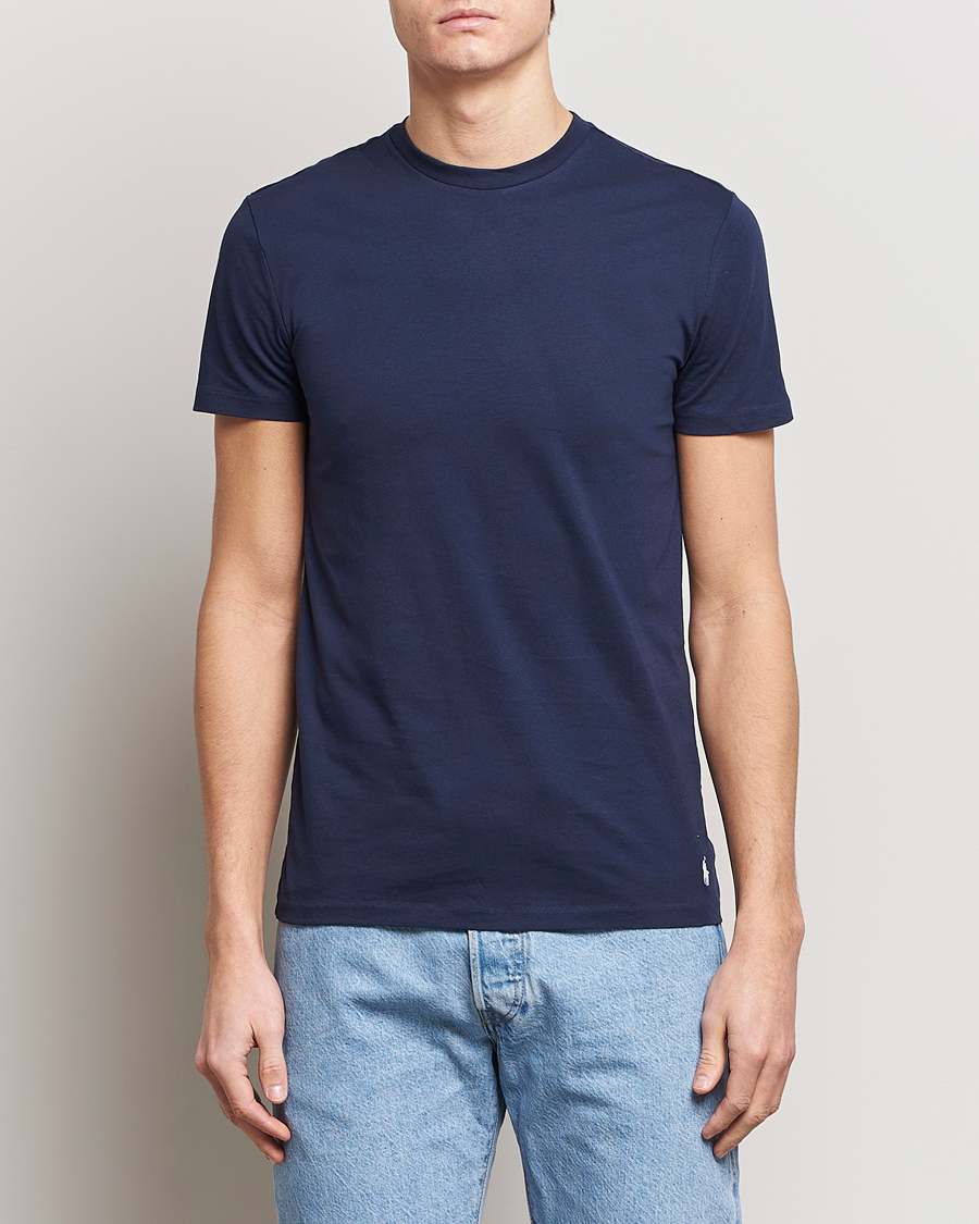 Heren | T-shirts | Polo Ralph Lauren | 3-Pack Crew Neck T-Shirt Green/Blue/Navy