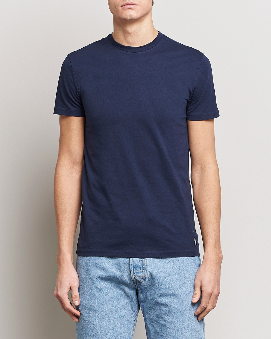 Heren | Stylesegment Casual Classics | Polo Ralph Lauren | 3-Pack Crew Neck T-Shirt Green/Blue/Navy