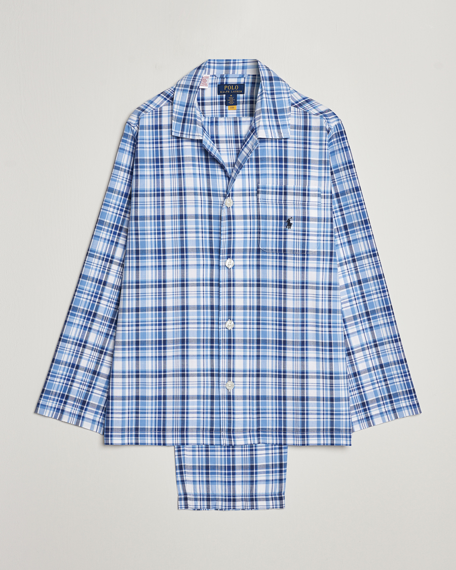 Heren | Pyjama's en gewaden | Polo Ralph Lauren | Cotton Checked Pyjama Set Blue Plaid