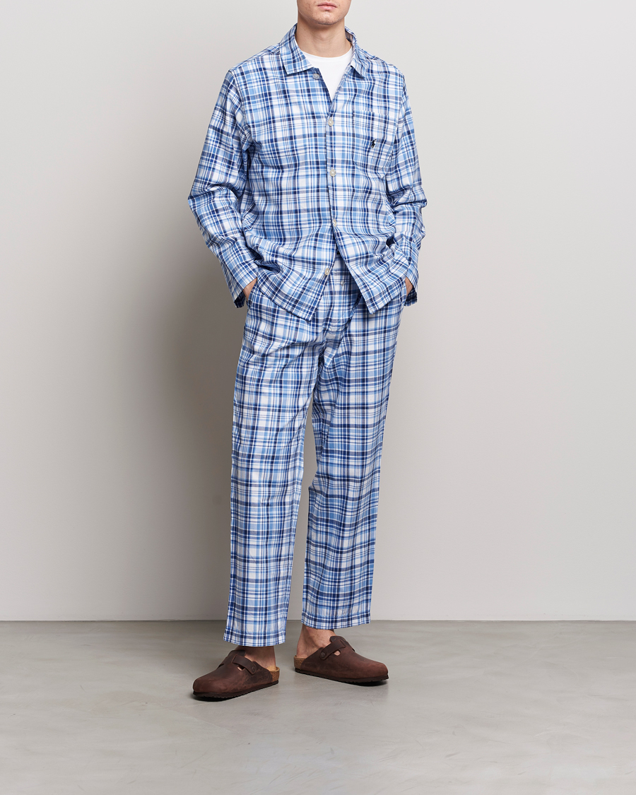 Heren | Pyjama's en gewaden | Polo Ralph Lauren | Cotton Checked Pyjama Set Blue Plaid