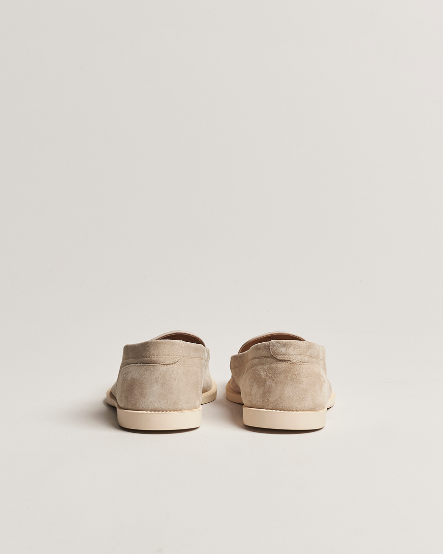 Heren | John Lobb Pace Summer Loafer Sand Suede | John Lobb | Pace Summer Loafer Sand Suede