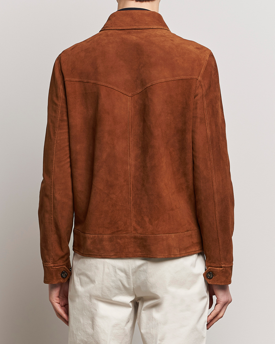 Heren | Jassen | Valstar | Suede Zip Bomber Jacket Sandal
