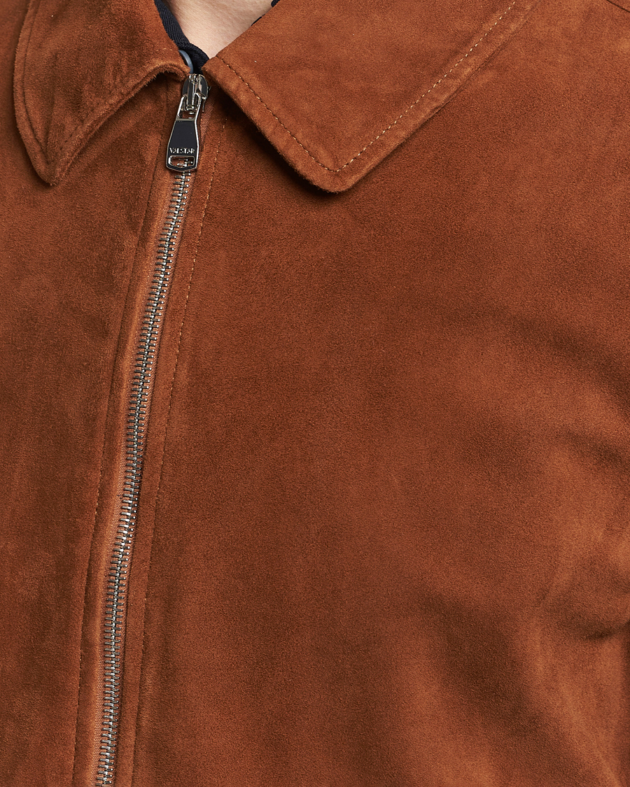 Heren | Jassen | Valstar | Suede Zip Bomber Jacket Sandal