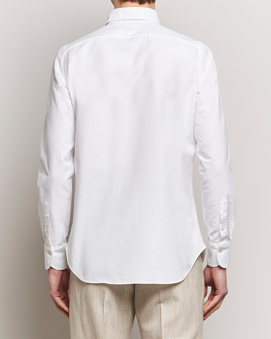 Heren | Overhemden | Finamore Napoli | Gaeta Chambray Shirt White