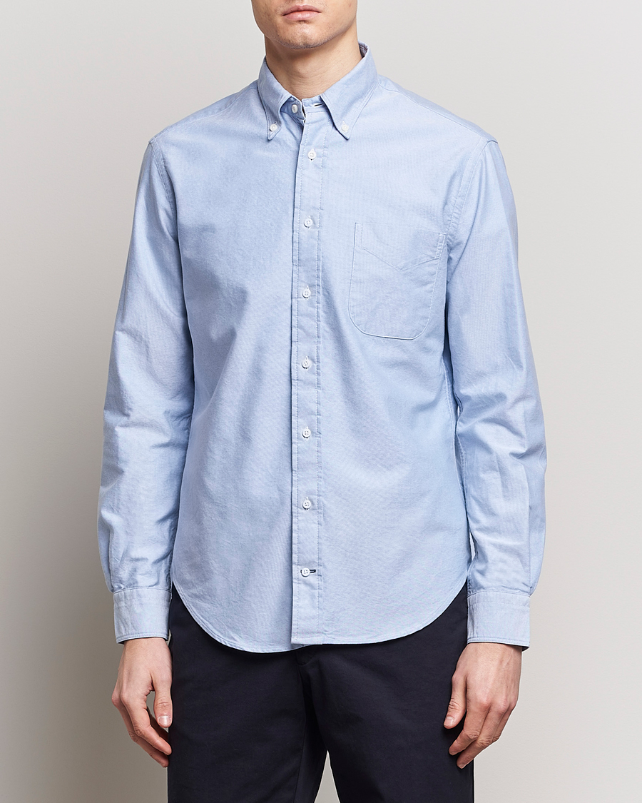 Heren | Overhemden | Gitman Vintage | Button Down Oxford Shirt Light Blue