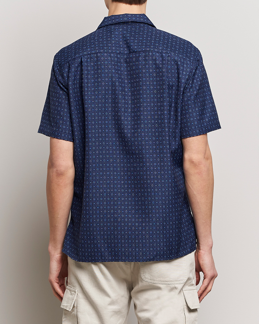 Heren | Overhemden | Gitman Vintage | Japanese Dobby Camp Shirt Navy
