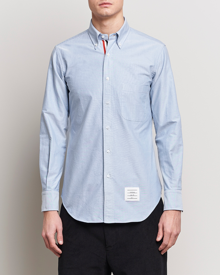 Heren |  | Thom Browne | Placket Oxford Shirt Light Blue