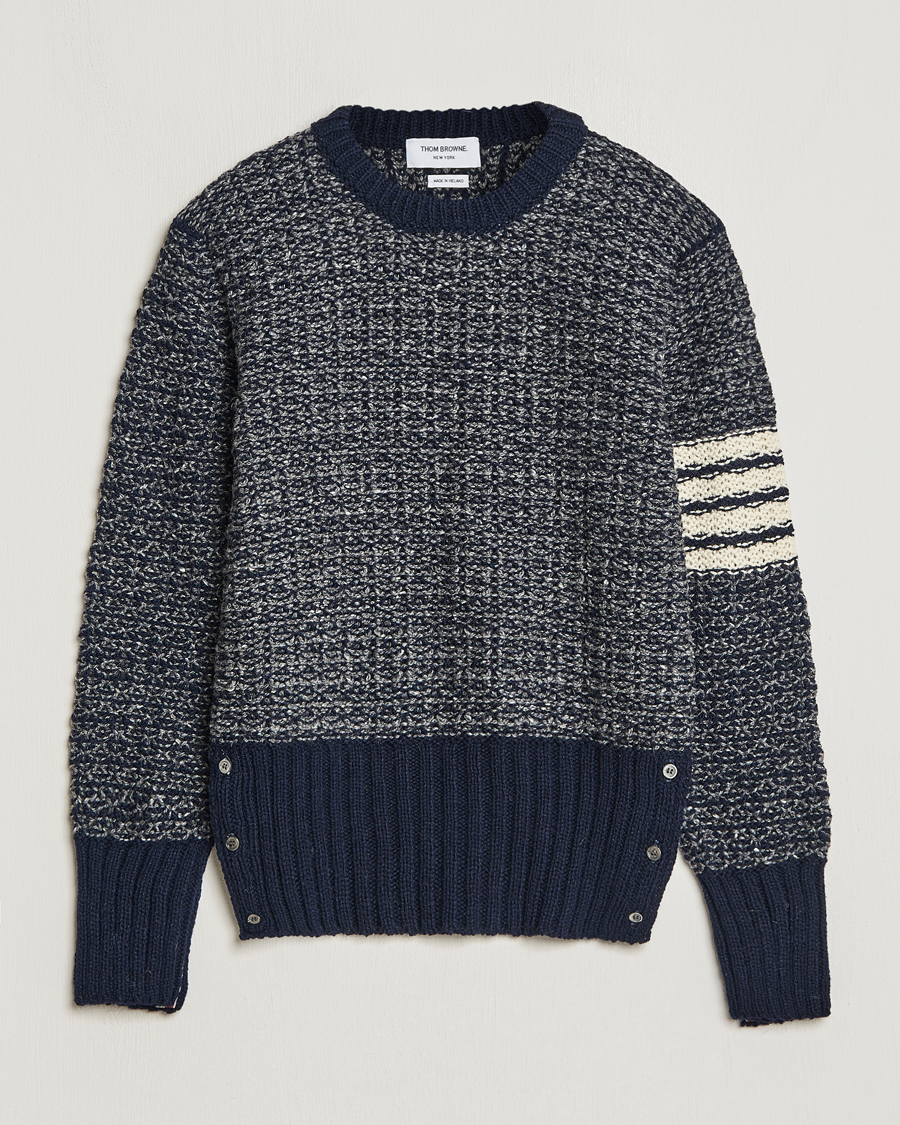 Heren | Truien | Thom Browne | 4-Bar Donegal Sweater Navy