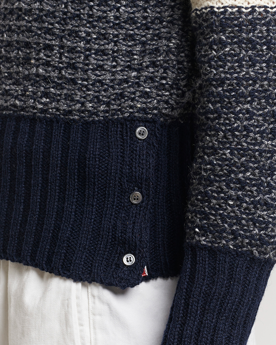 Heren | Truien | Thom Browne | 4-Bar Donegal Sweater Navy