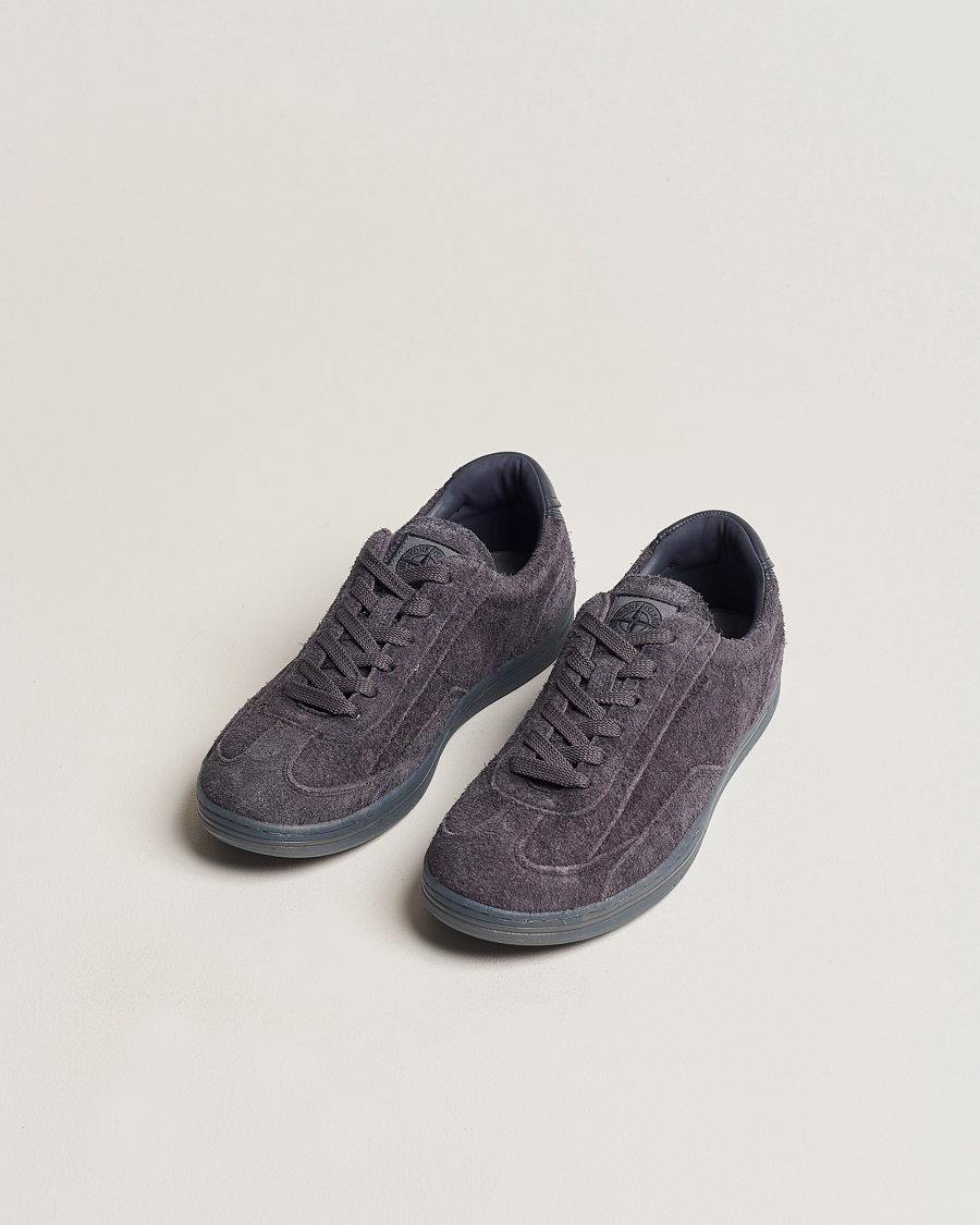 Heren | Stone Island | Stone Island | S0101  Suede Sneakers Blue Grey