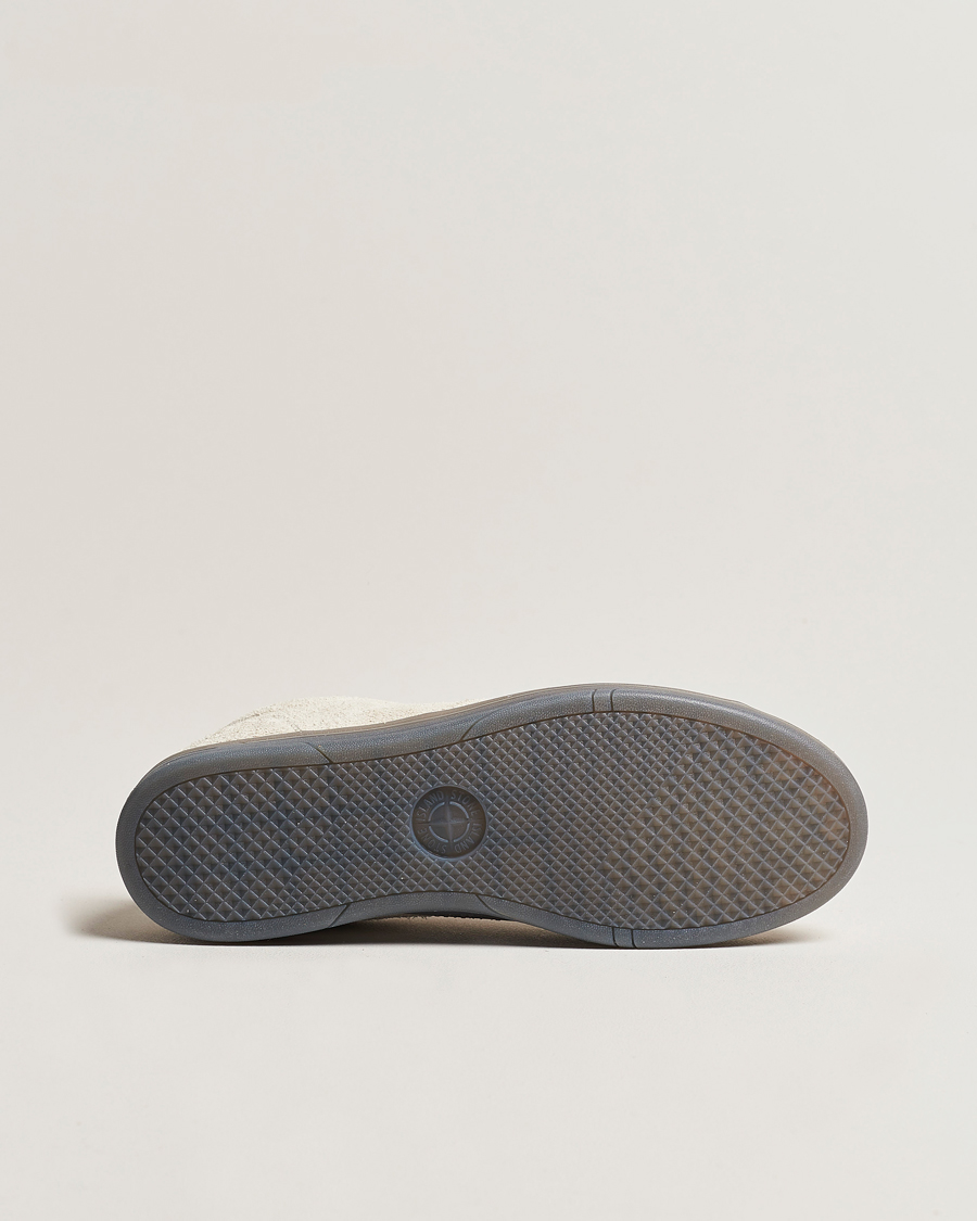 Heren | Stone Island S0101 Suede Sneakers Natural Beige | Stone Island | S0101 Suede Sneakers Natural Beige