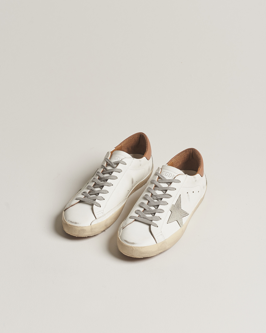 Herr | Luxury Brands | Golden Goose | Deluxe Brand Super-Star Sneaker White/Caramel