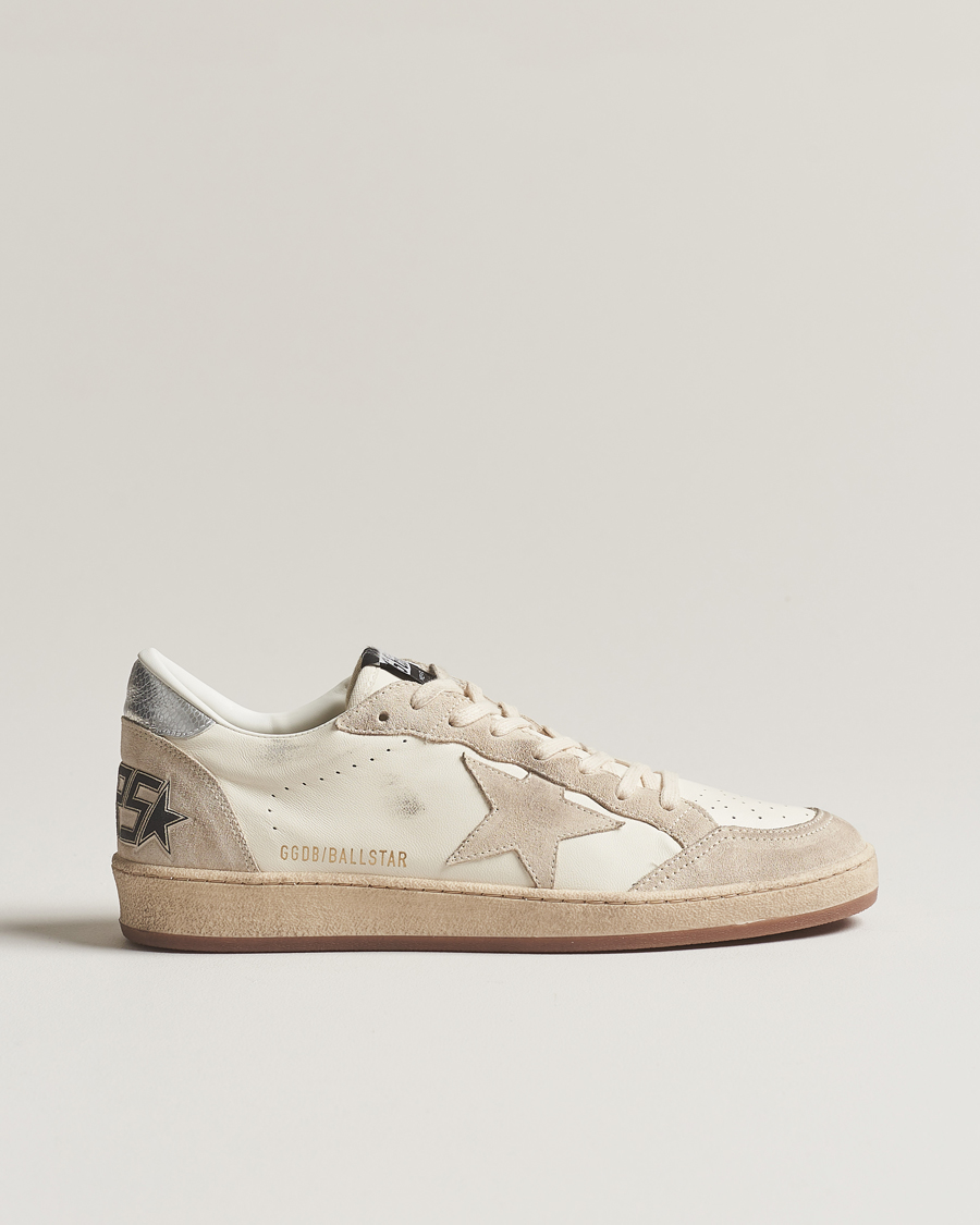 Heren | Golden Goose Deluxe Brand Ball Star Sneakers White/Beige | Golden Goose | Deluxe Brand Ball Star Sneakers White/Beige