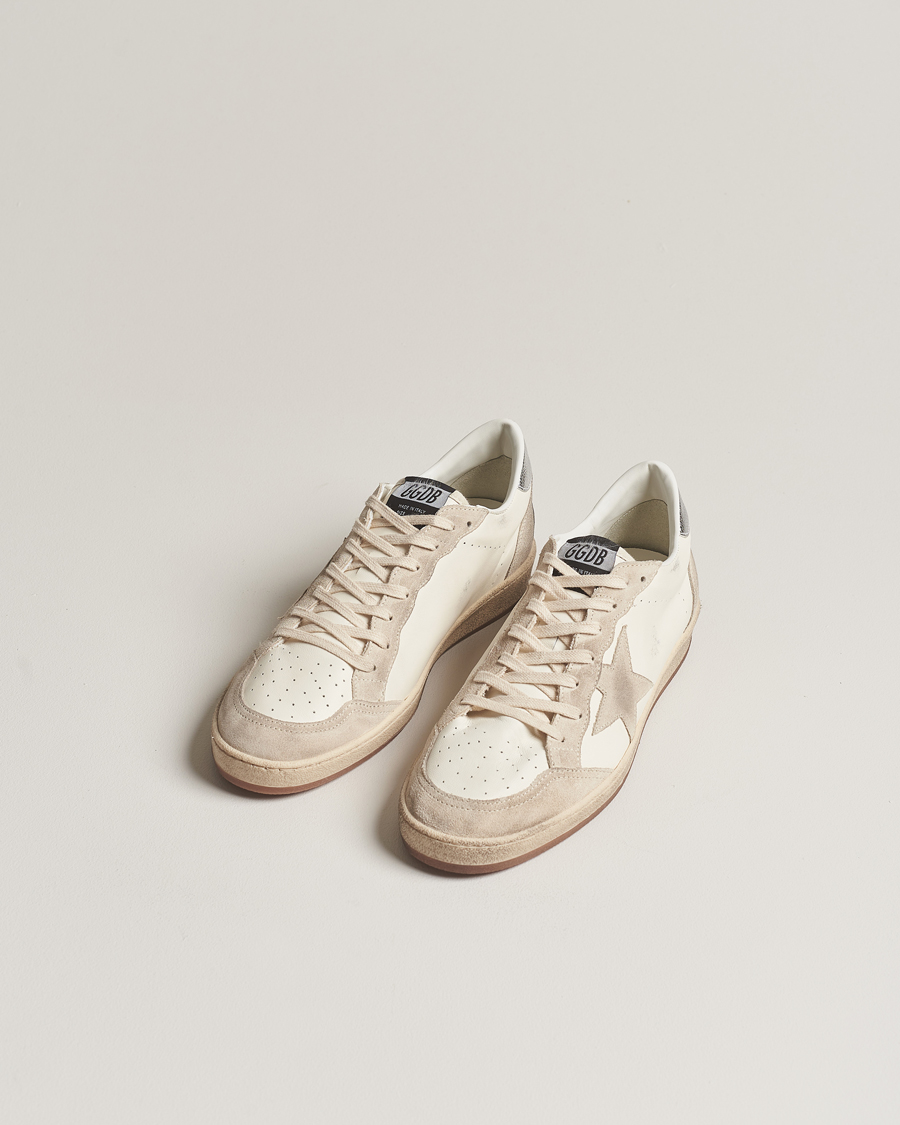 Heren | Golden Goose | Golden Goose | Deluxe Brand Ball Star Sneakers White/Beige