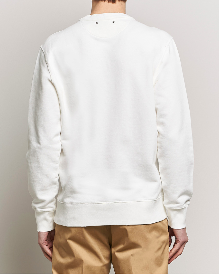 Heren | Truien | Golden Goose | Deluxe Brand Distressed Jersey Sweatshirt Vintage White