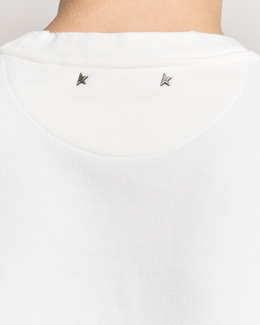 Heren | Truien | Golden Goose | Deluxe Brand Distressed Jersey Sweatshirt Vintage White