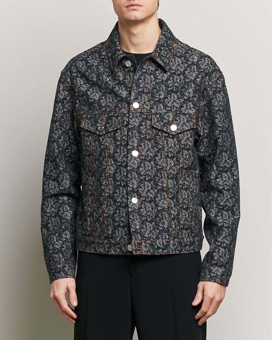 Heren | Afdelingen | Etro | Jacquard Denim Jacket Dark Blue