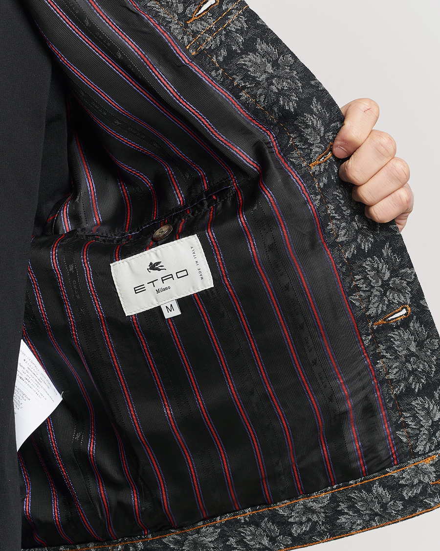 Heren | Jassen | Etro | Jacquard Denim Jacket Dark Blue