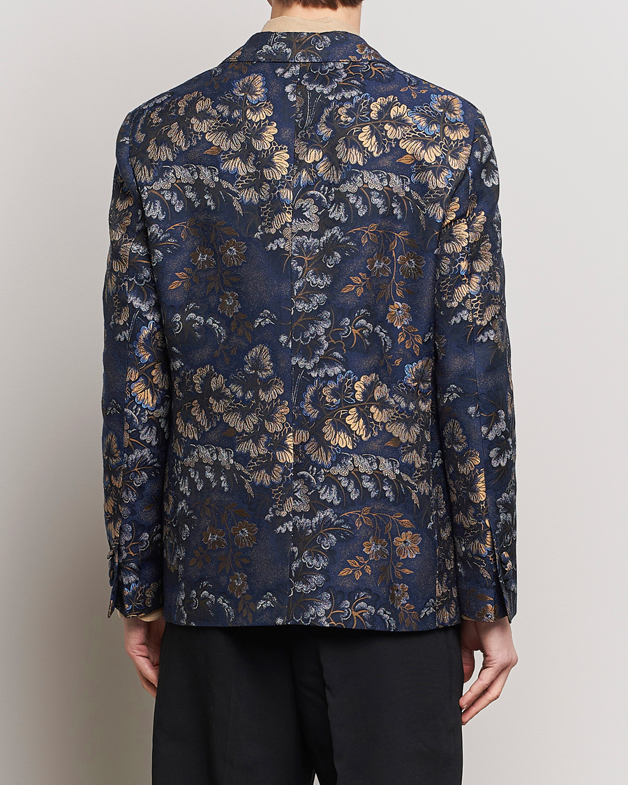 Heren | Blazers | Etro | Floral Jacquard Evening Jacket Navy