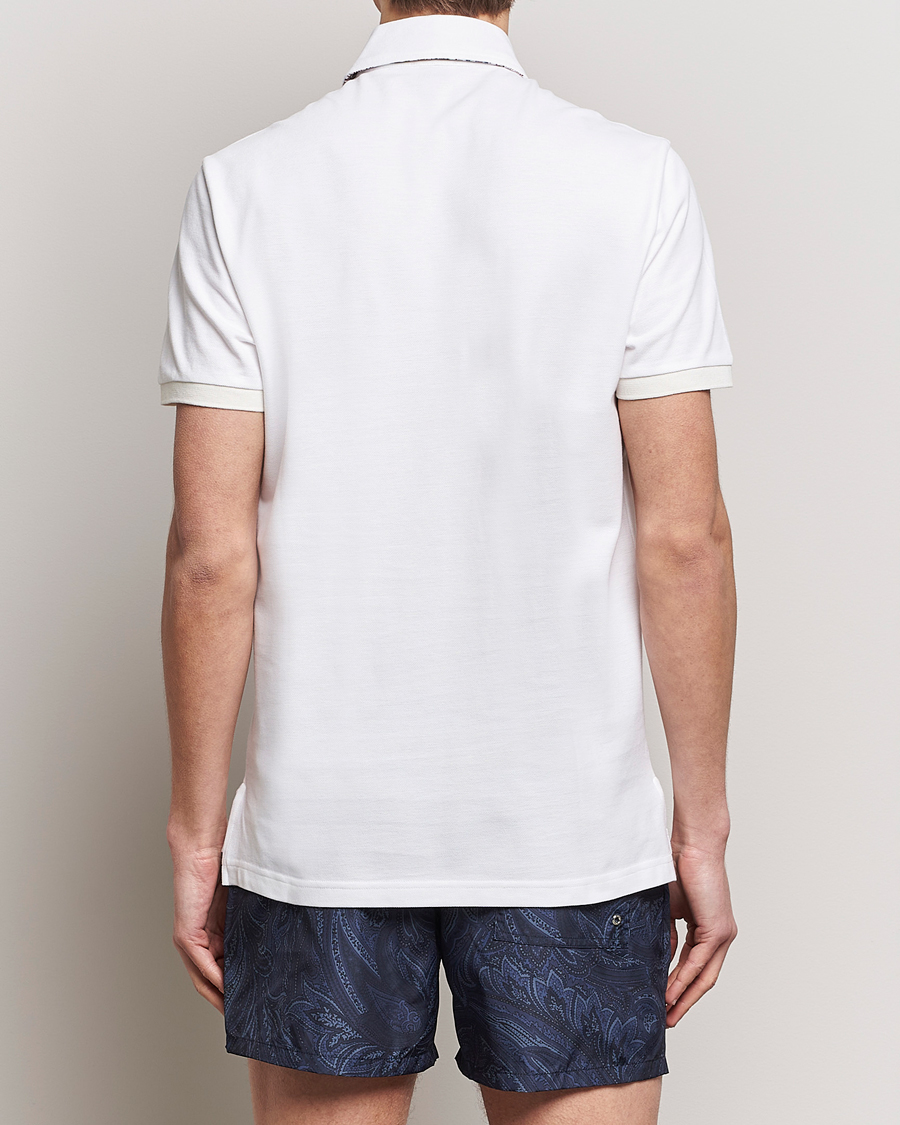 Heren | Polo's | Etro | Contrast Paisley Polo White