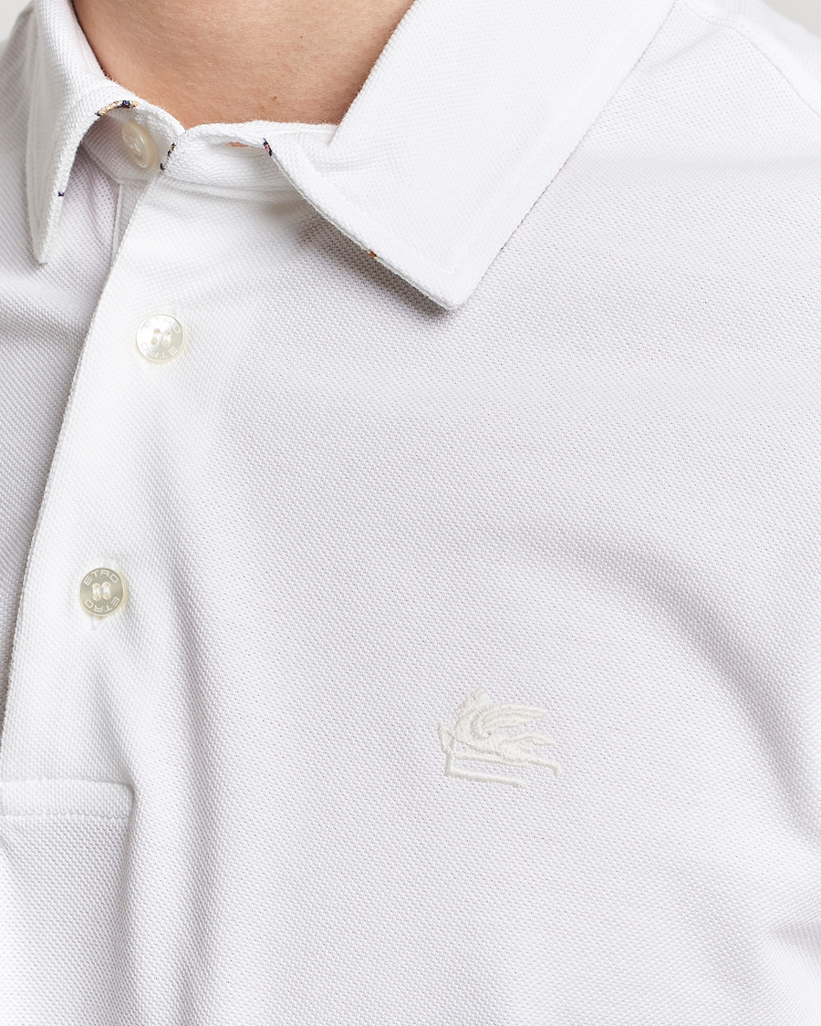 Heren | Polo's | Etro | Contrast Paisley Polo White