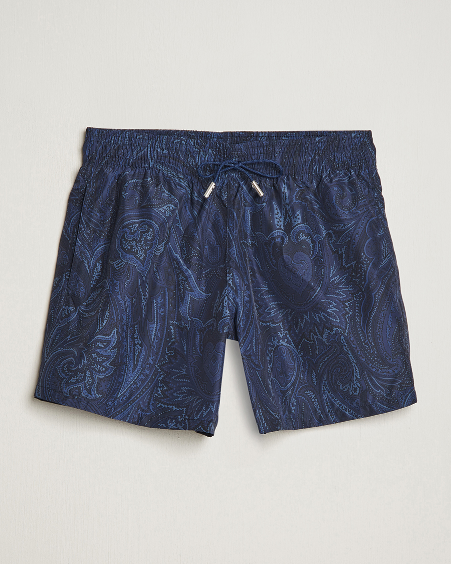 Heren | Zwembroek | Etro | Tonal Paisley Swim Shorts Blue