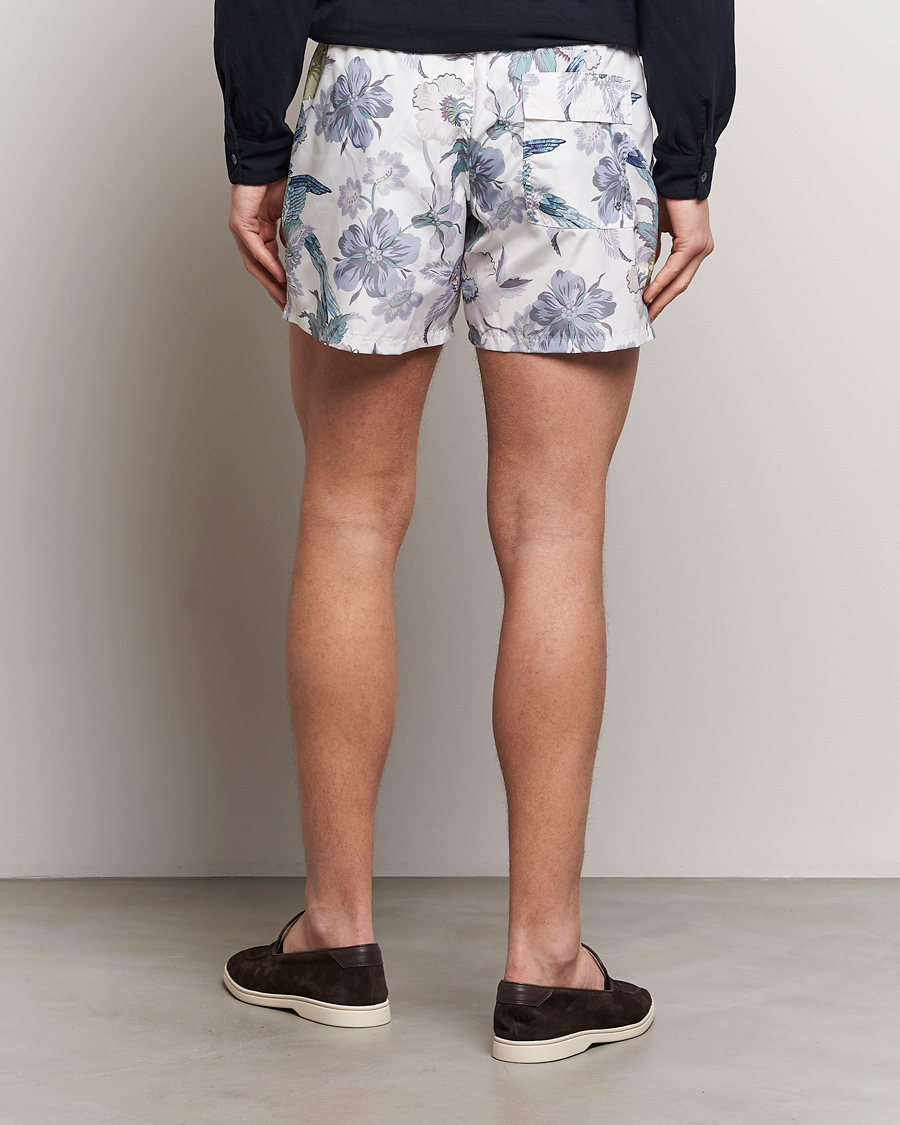 Heren | Zwembroek | Etro | Floral Printed Swim Shorts Light Grey
