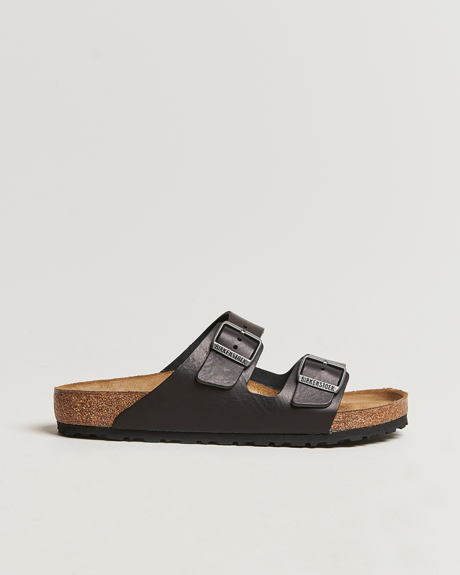 Heren | Sandalen slides | BIRKENSTOCK | Arizona Classic Footbed Vintage Wood Black