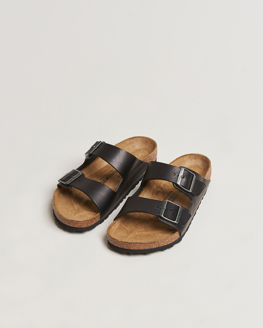 Heren | Sandalen slides | BIRKENSTOCK | Arizona Classic Footbed Vintage Wood Black