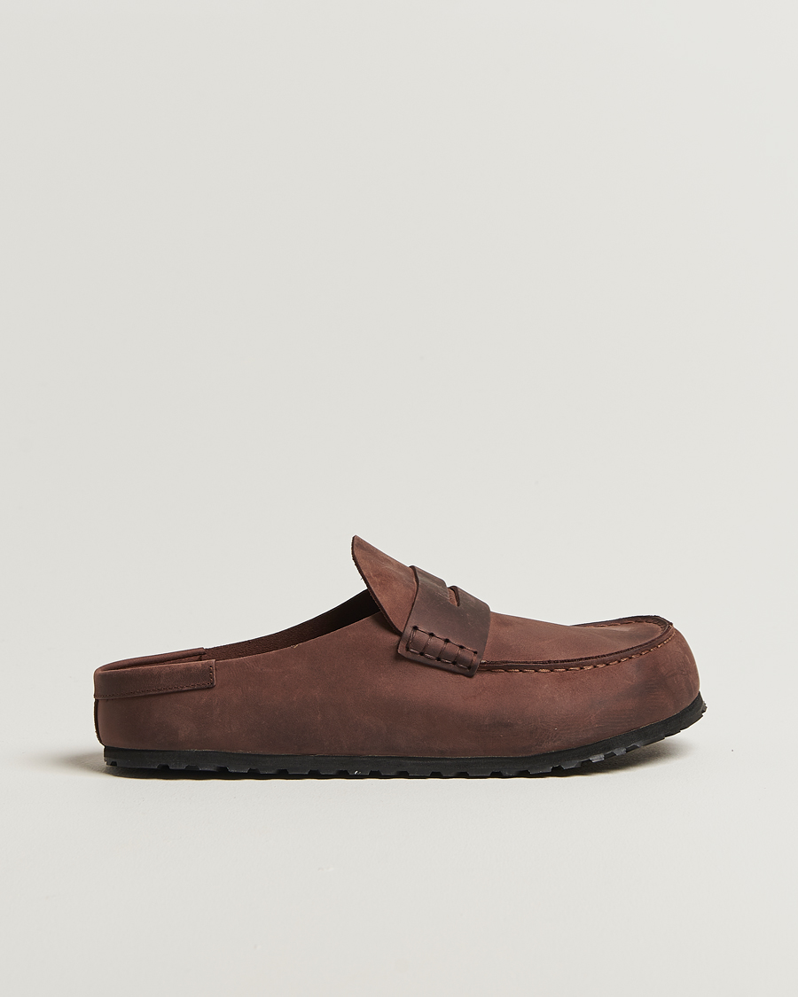 Heren | Sandalen slides | BIRKENSTOCK | Naples Habana Oiled Leather